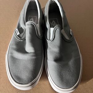 Vans Classic Gray Slip-On Shoes,  New, Size 7 women’s